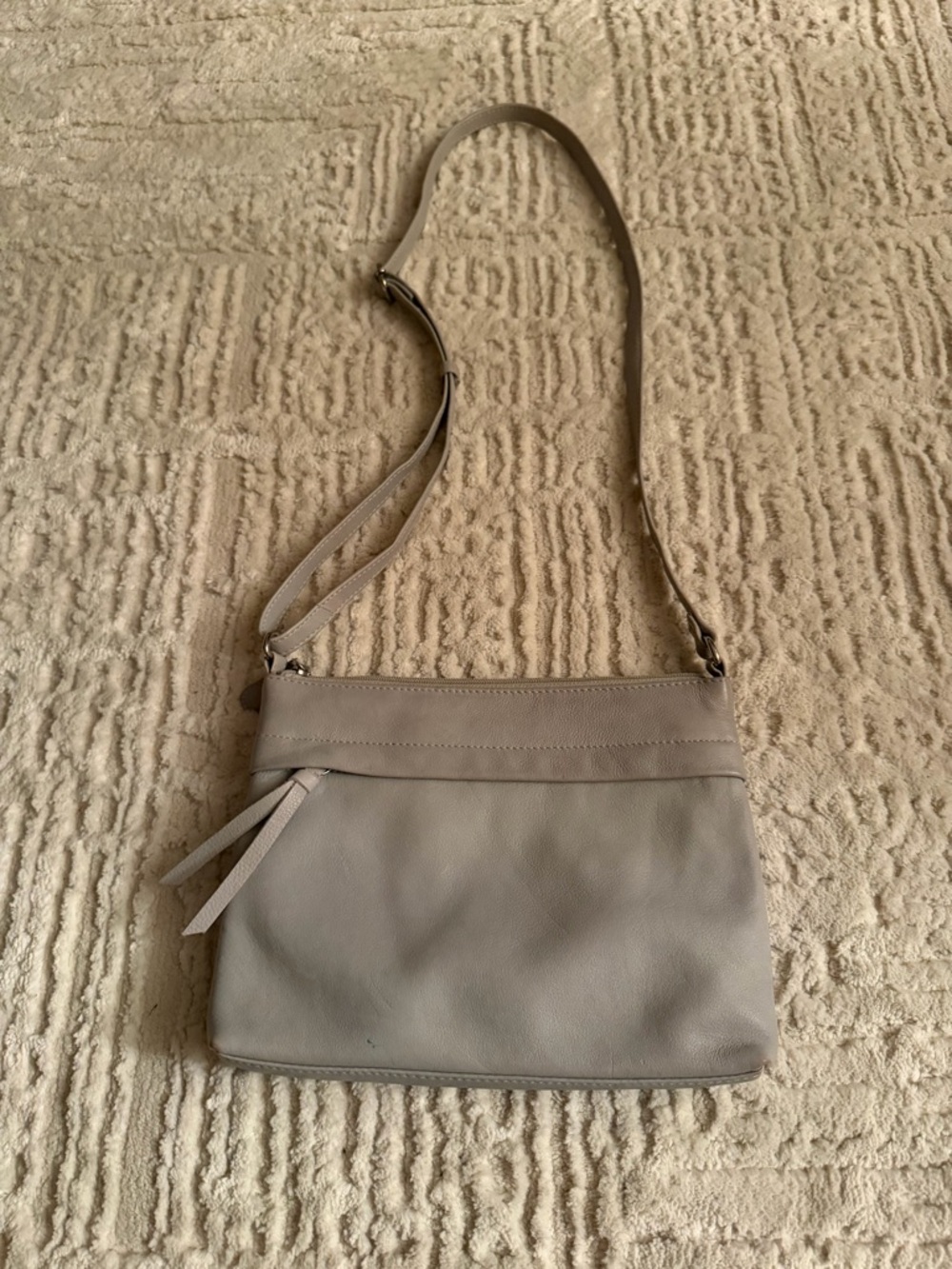 Pielino Classic Neutral Crossbody Bag - Taupe